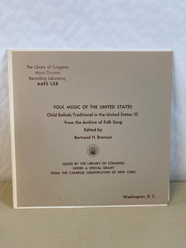 LP: Folk music of the United States (child ballads traditional in the US (II)