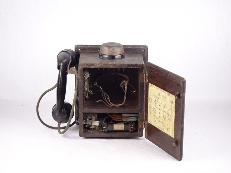 Oude telefoon of centrale toestel.