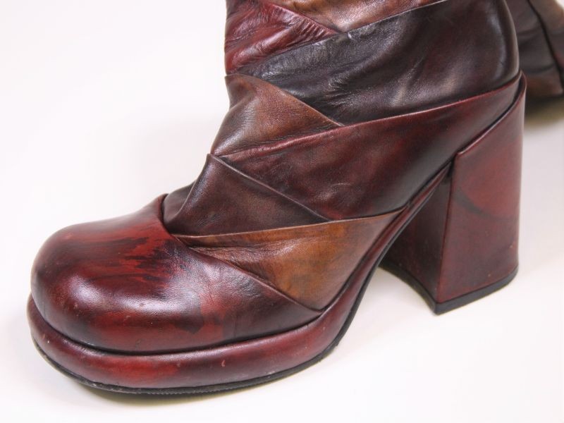 Hoe dan ook Mammoet Atlantische Oceaan Vintage laarzen - leder - jaren 60-70 - De Kringwinkel