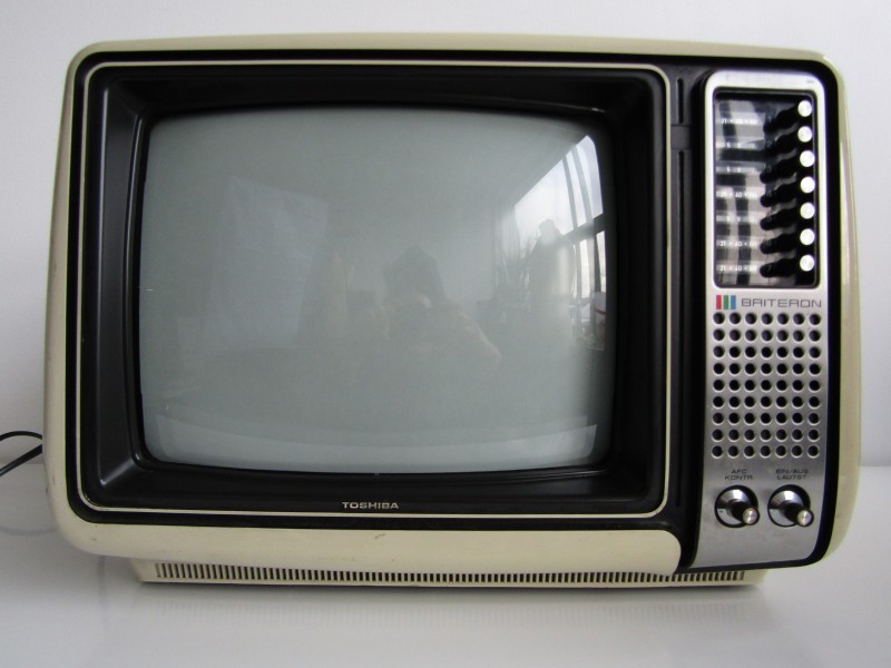 Draagbare Retro TV: Toshiba, Briteron, Made in Japan, 1973