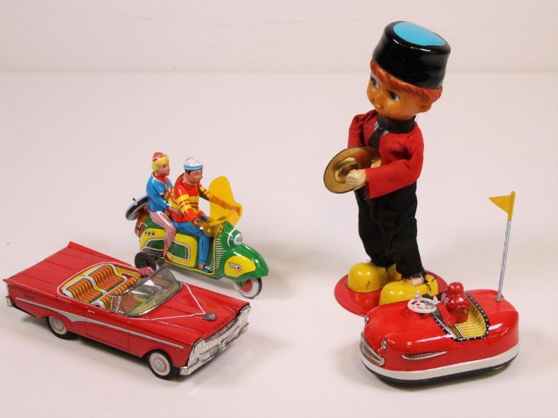 recept Als reactie op de beschaving 4 Stuks vintage blikken speelgoed Technofix e.a. - jaren '60 - De  Kringwinkel