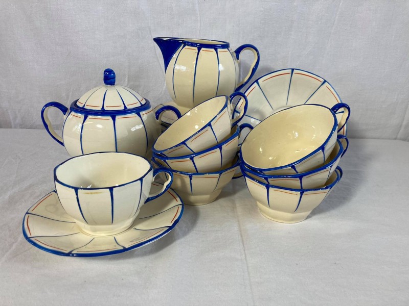 Antiek koffieservies Boch Frères Kringwinkel