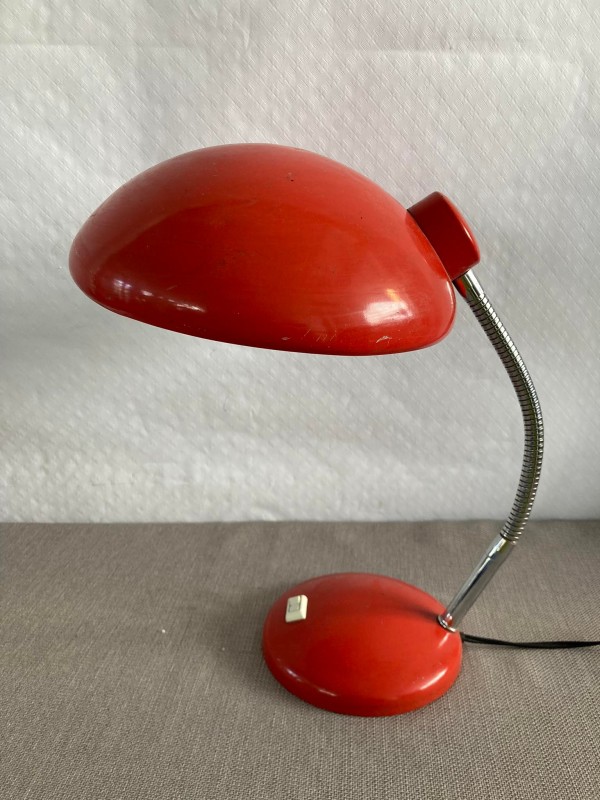 Vintage rode bureaulamp