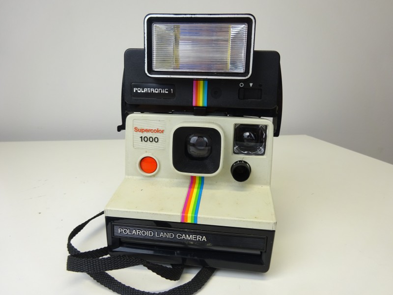 Polaroid Camera met Polatronic 1 Flitser en Sacar Opbergtas