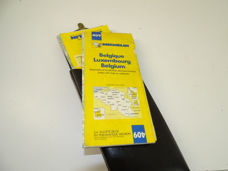 7 Michelinkaarten In Opbergtas, 1982