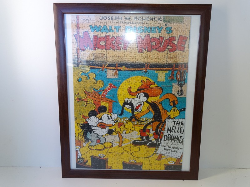 Puzzel/Poster, Disney, Mickey's Mellerdrammer