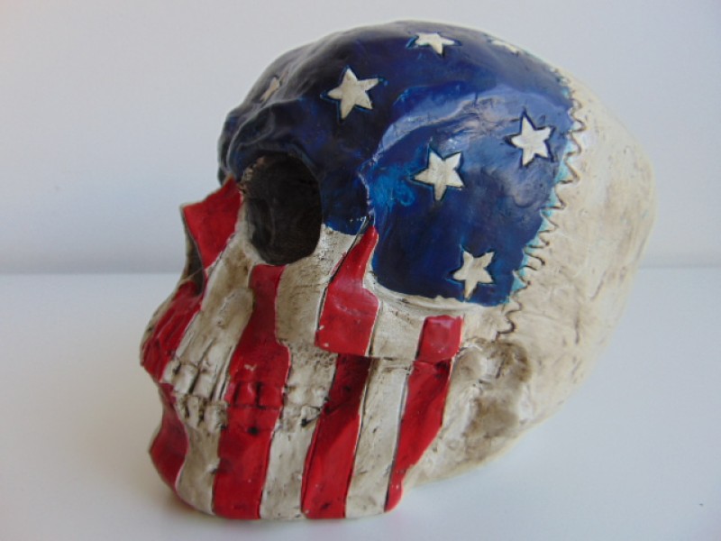 Doodskop / Skull: Amerikaanse Vlag