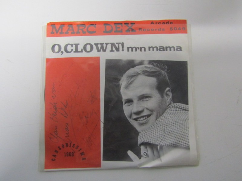 Single Marc Dex, O,clown! 1968, Gehandtekend