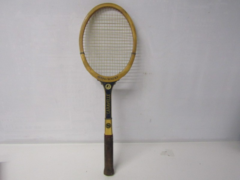 Vintage Snauwaert Caravelle tennisracket met houten frame