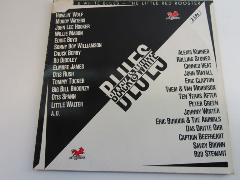 Dubbele Verzamel LP Black & White Blues, The Little Red Rooster, 1981