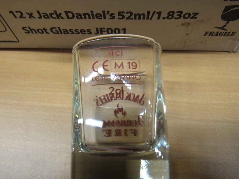 Jack Daniels / Tennessee Fire glazen