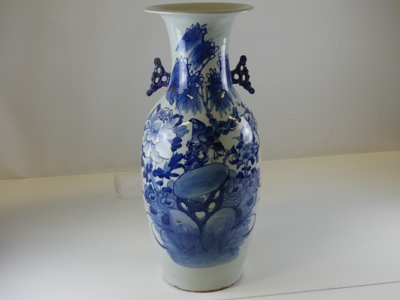 Oude Chinese vaas - Celadon blauw