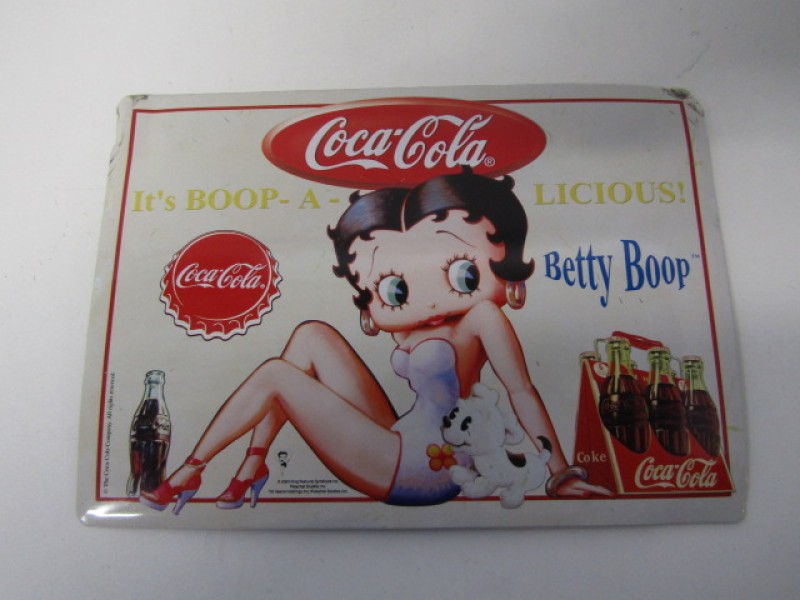 Blikken Reclamebord: Coca-Cola, Betty Boop, 2003