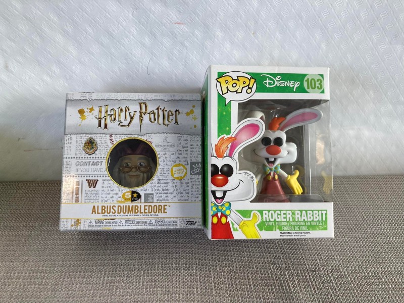 2 Funko popjes: Harry Potter en Roger Rabbit