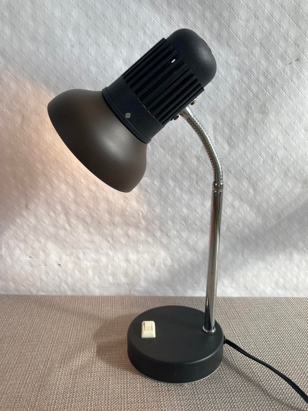 Bruin vintage bureaulampje