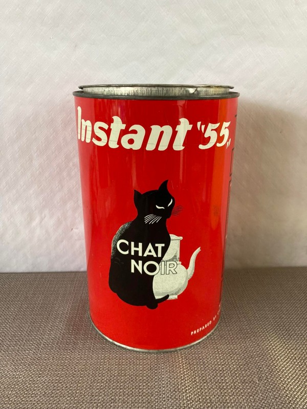 Vintage koffieblik: Zwarte Kat 1955