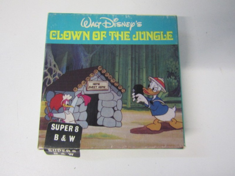 8mm Film, Walt Disney, Clown Of The Jungle, zwart/wit