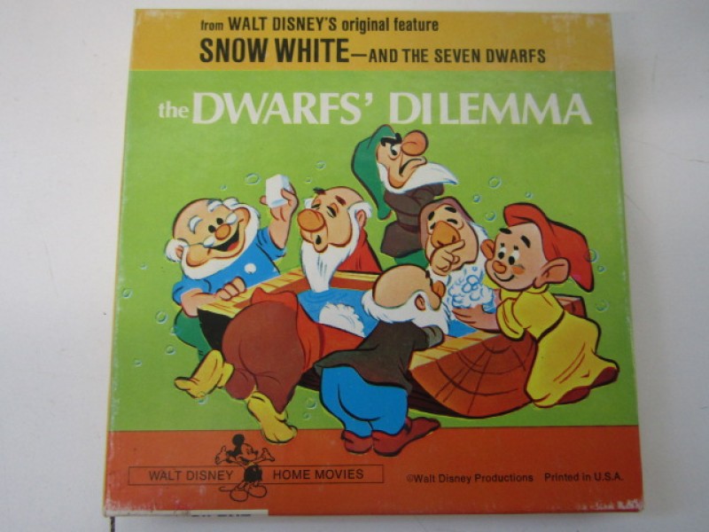 8mm Film Walt Disney, The Dwarf’s Dilemma, zwart/wit