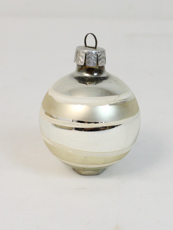 Vintage glazen Kerstbal (6)