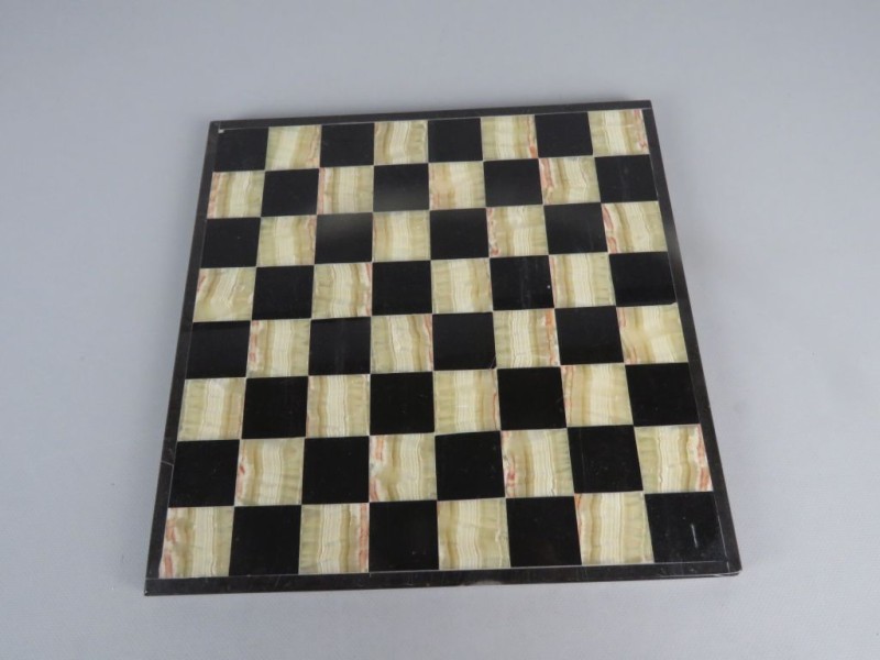 Natuurstenen schaak- of dambord