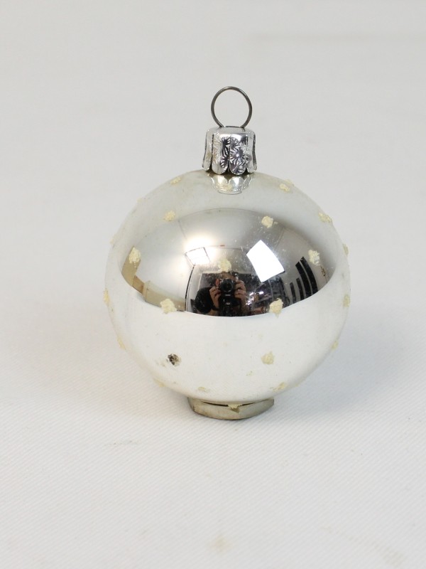 Vintage glazen Kerstbal (3)