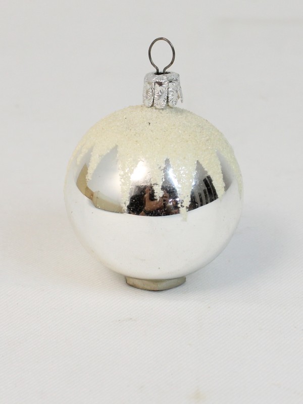 Vintage glazen Kerstbal (5)