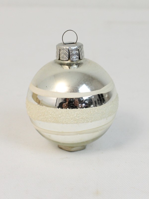 Vintage glazen Kerstbal (8)
