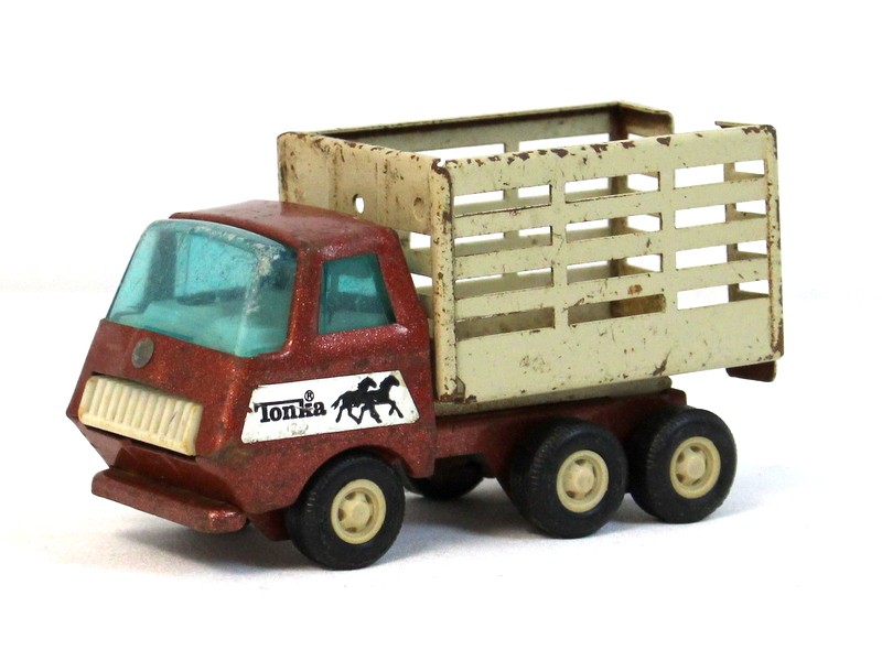 Vintage Tonka Truck en Paardentrailer