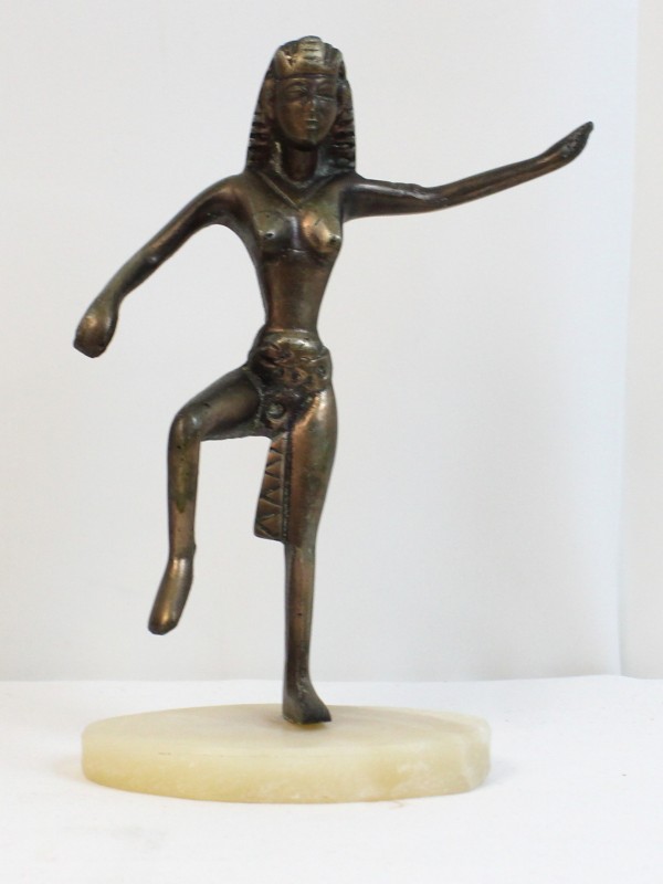 Vintage bronzen beeld  godin