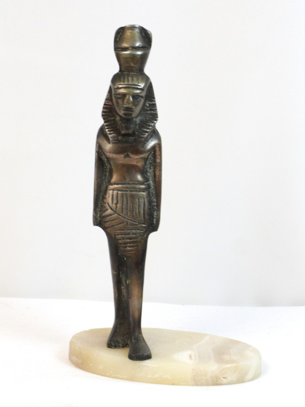 Vintage bronzen beeld farao