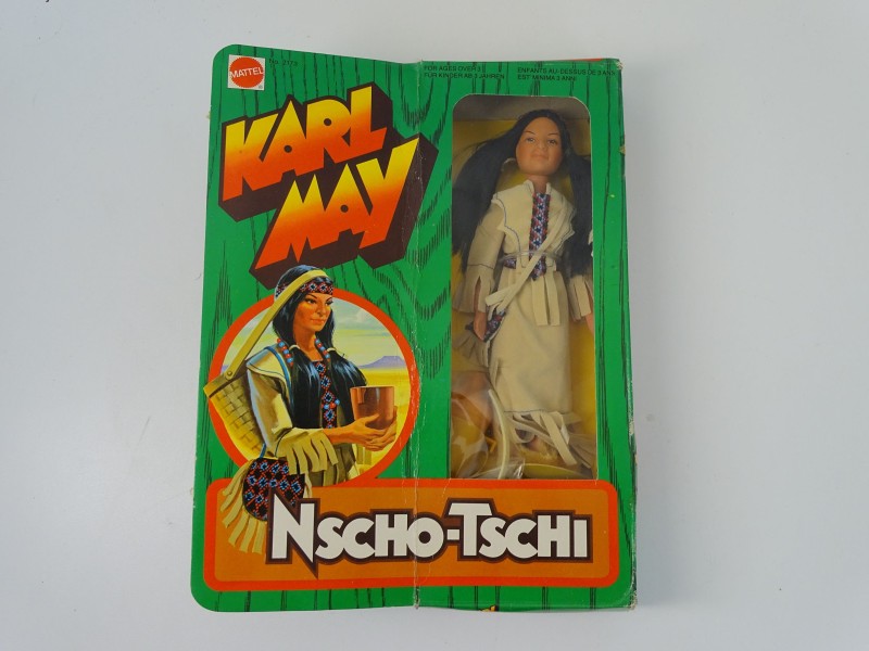 Actiefiguur: Nscho-Tschi, Karl May, Mattel France 1977