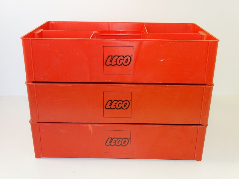 3 Vintage Opbergboxen: Lego