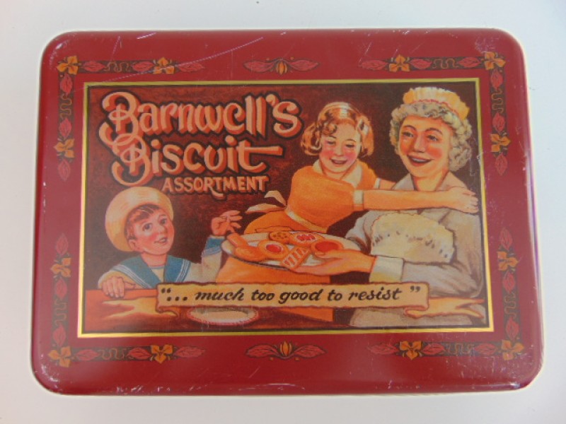 Retro Blikken Koekjesdoos, Barnwell's Biscuit