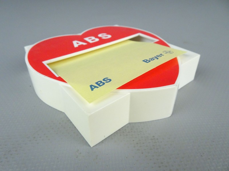 ABS Bayer gemerkt Post-It houder.