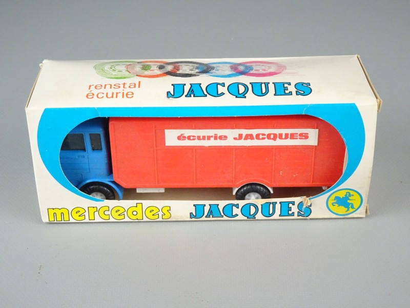 Vintage toy: Mercedes truck reclame Jacques chocolade in originele verpakking. (4)