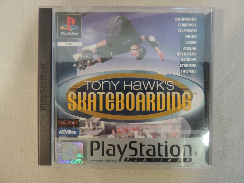 PS1 spel Tony Hawk's Skateboarding