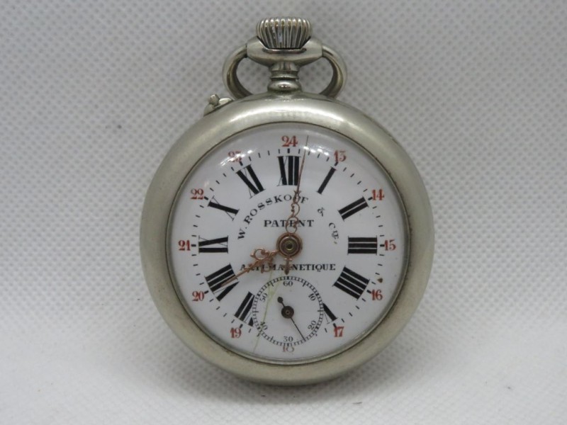 W. Rosskopf zilveren horloge.
