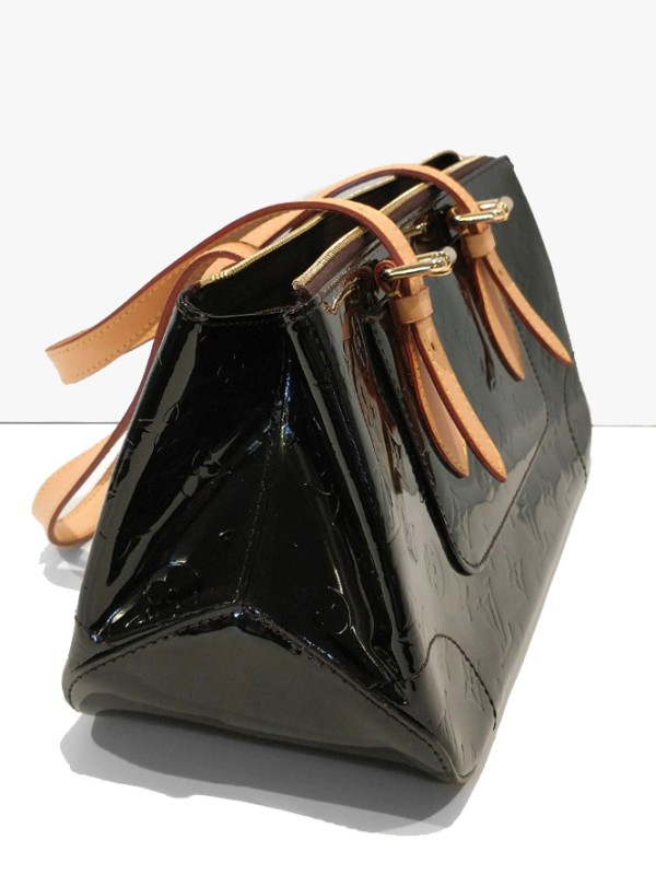 Zwarte hand/schoudertas, met label: Louis Vuitton