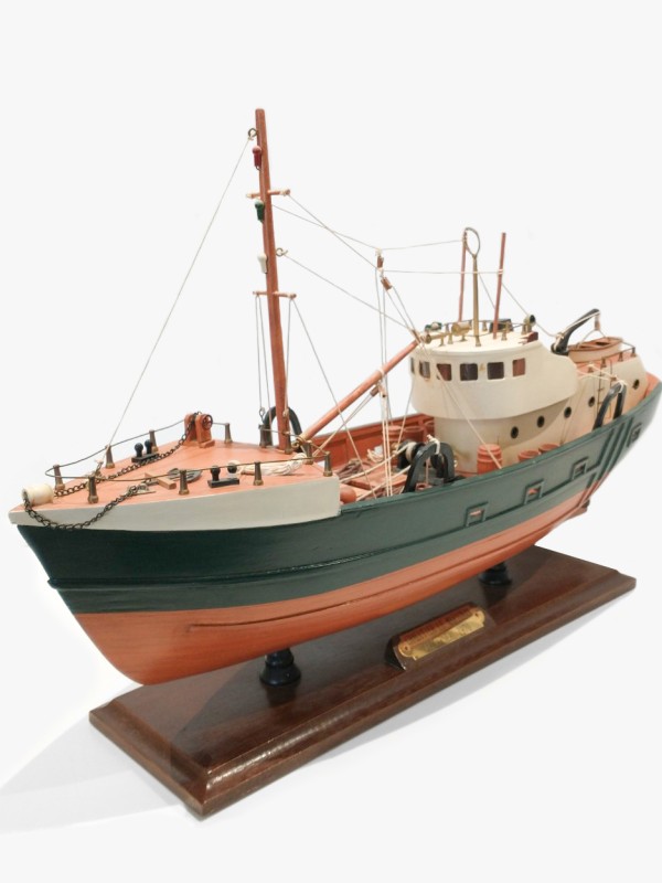 navigatie Rijd weg zoogdier Houten vissersboot (modelbouw) 'Chalutier Marigan' - De Kringwinkel