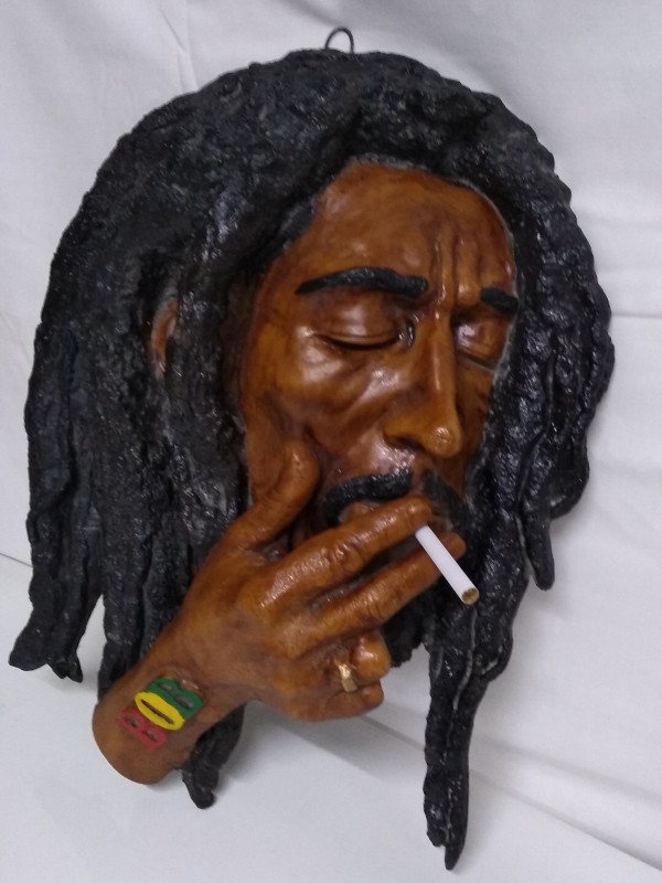 Bob Marley muurdecoratie.