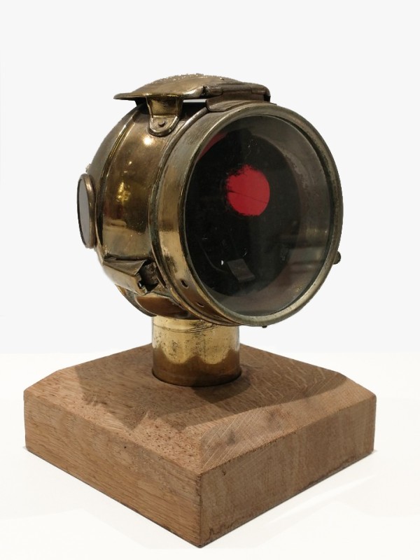 Antieke Franse auto olielamp Kringwinkel