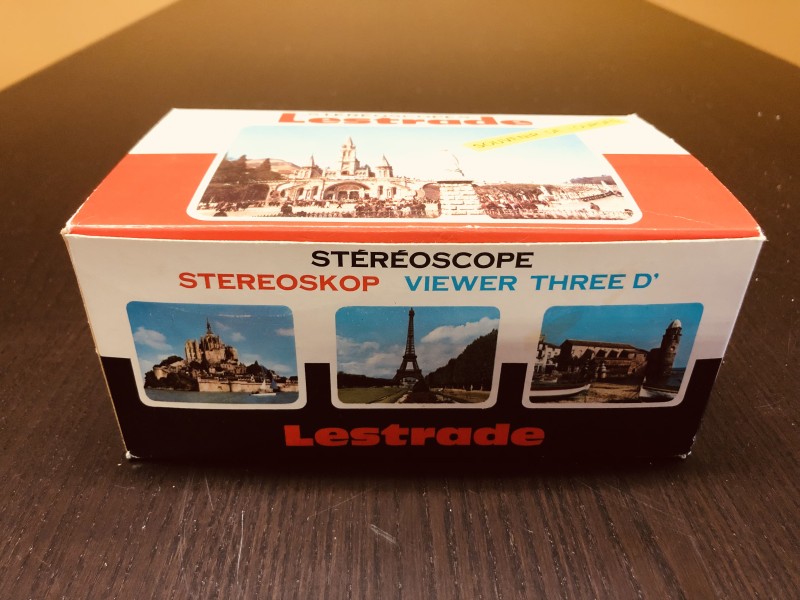 Stéréoscope met kaarten van Lourdes