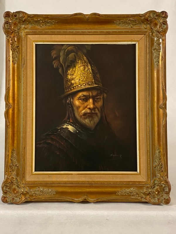 Schilderij van NAERT (Emiel Decraene) – Man met de gouden helm