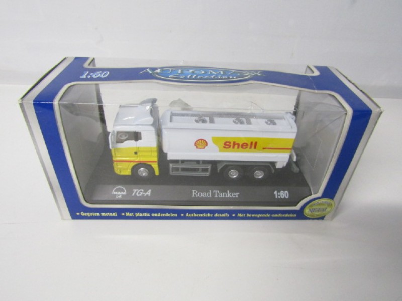 Schaalmodel: Shell Tankwagen, MAN TG-A, Roadtanker, Automaxx Collection