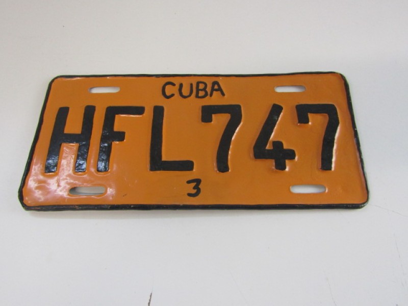 Cubaanse Nummerplaat, Oranje, 2002 Reeks