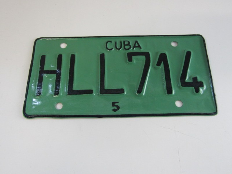 Cubaanse Nummerplaat Groen, 2002 Reeks