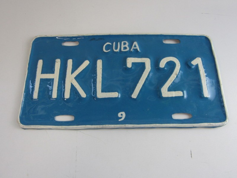 Cubaanse Nummerplaat, Blauw, 2002 Reeks