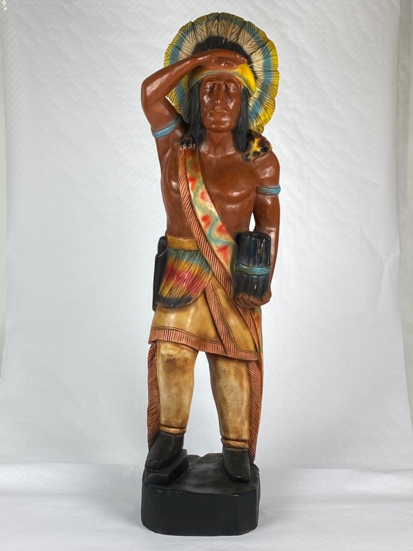 Indiaan – Groot kunststof beeld – 122 cm