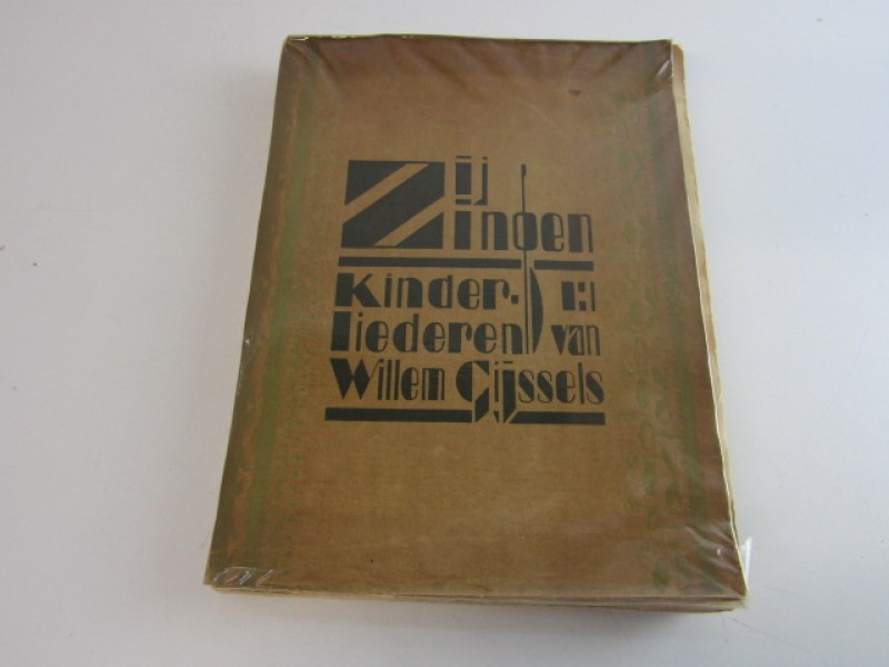 Boek, Zij Zingen Kinderliederen, Willem Gijssels, 1928.