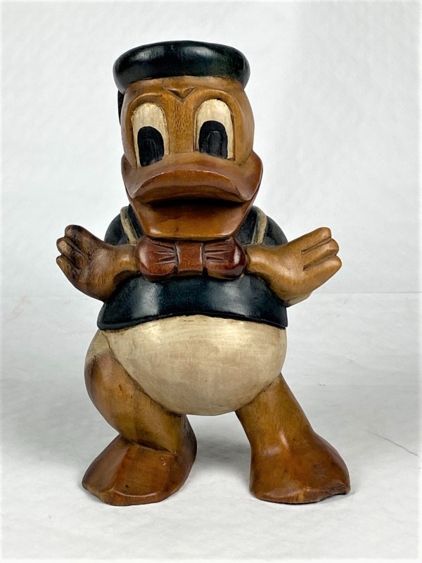 Vintage handgemaakt beeld van Donald Duck - Walt Disney